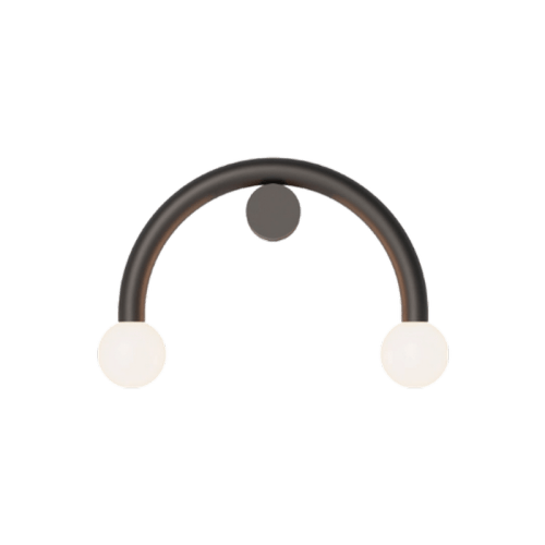 ROBIN lamps, Sieninis šviestuvas Rigoberta direct curved Juodas arba baltas ROBIN