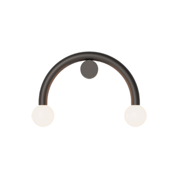 ROBIN lamps, Sieninis šviestuvas Rigoberta direct curved Juodas arba baltas ROBIN