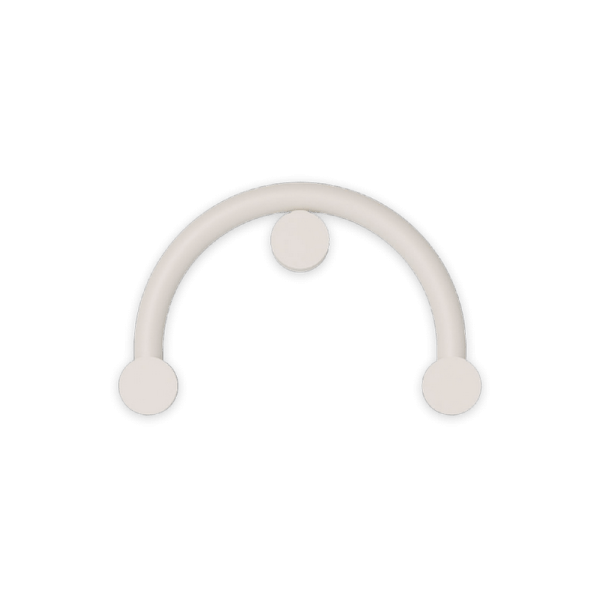 ROBIN lamps, Sieninis šviestuvas Rigoberta indirect 27k curved Juodas arba baltas ROBIN