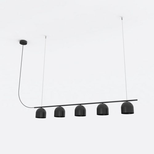 ROBIN lamps, Pakabinamas šviestuvas Rio chandelier 5 Juodas arba baltas ROBIN