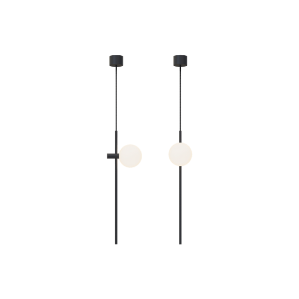 ROBIN lamps, Pakabinamas šviestuvas Roxanne mono Juodai matinis ROBIN 592 Robin