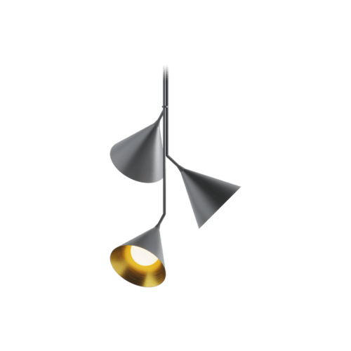 ROBIN lamps, Pakabinamas šviestuvas Rubi trio Juodai matinis ROBIN 1025 Robin