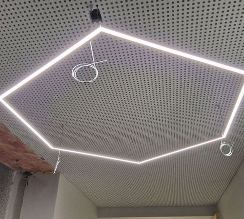Sandėlio išpardavimas, Bitės korio pakabinamas led šviestuvas PDS-ZM-PLUS 4000K Šviestuvas:  51W, 3988 lm, on/off Baltos spalvos