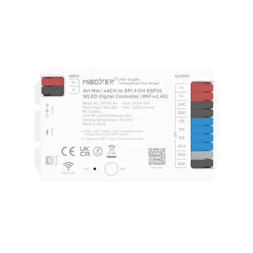 Miboxer, SPI-WL4H 4 kanalų 5in1 SPI LED valdiklis