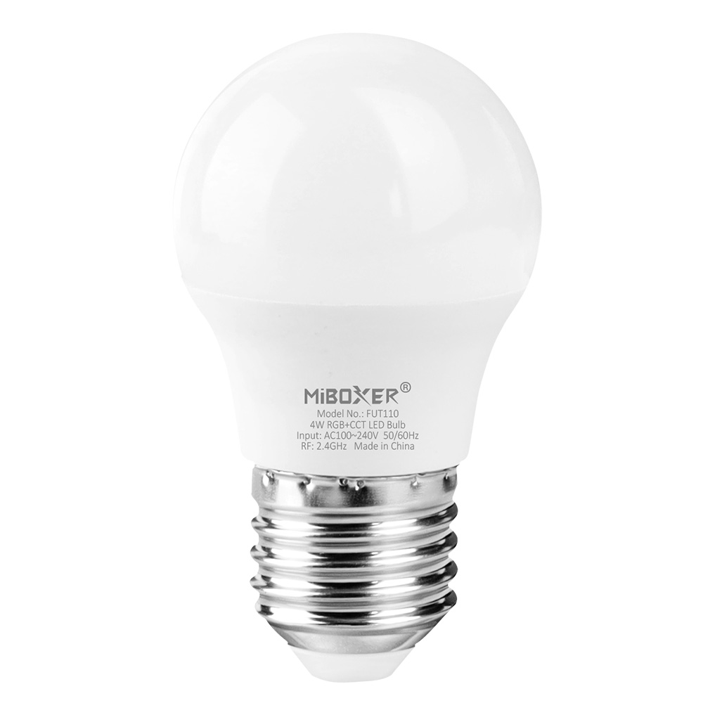 1-E27 Standartines lemputės, FUT110 4W E27 RGB+CCT LED lemputė (2.4G)