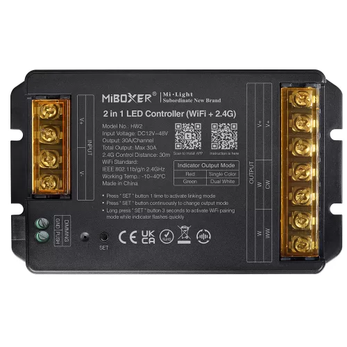 Miboxer, HW2 2in1 didelės srovės LED valdiklis (WiFi+2.4G), max 30A