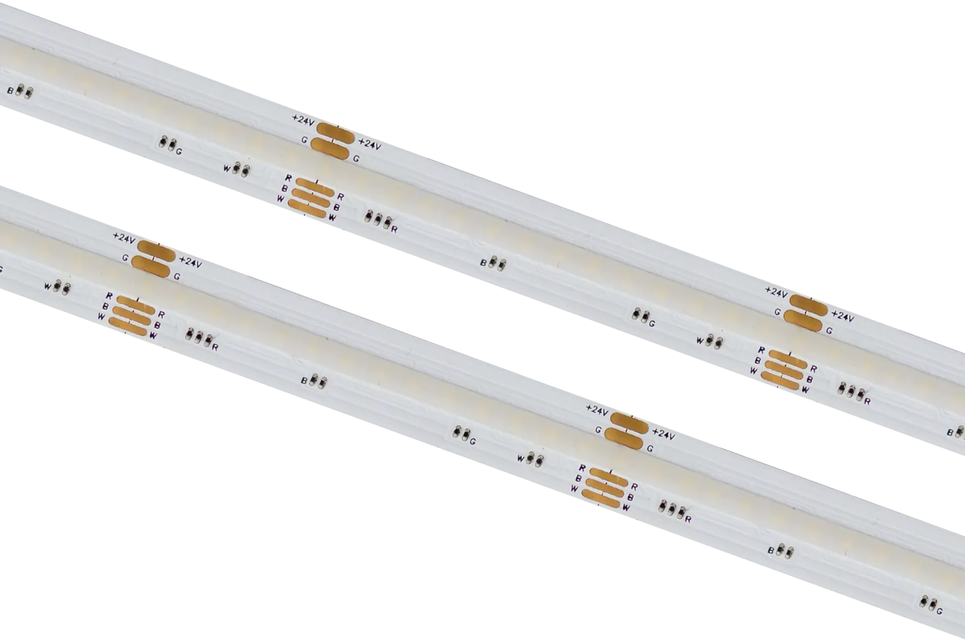 COB-896-RGBW.webp Atsparus drėgmei led juostos, LED juosta 24V IP20/IP66 896LED/m 16W/m 680-700 lm/m RGBW Karpoma kas 62.5mm