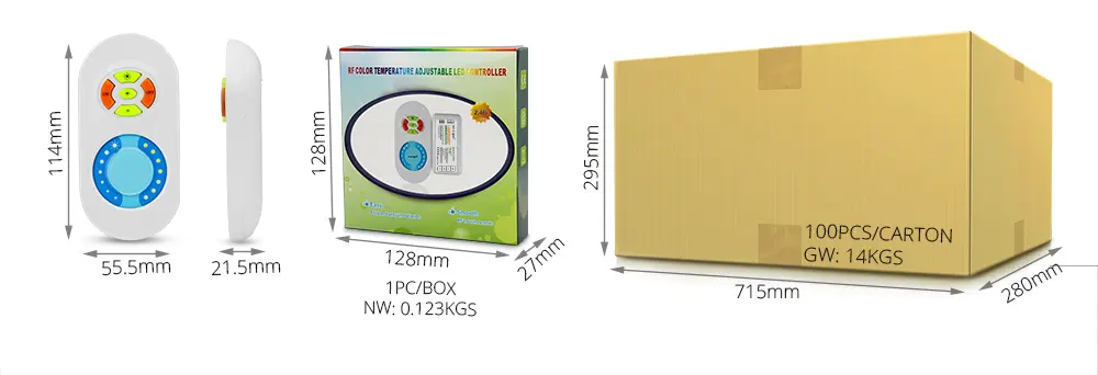 FUT022-EN_04 Miboxer, Valdymo rinkinys + kontrolleris CCT 12-24VDC 10A FUT022