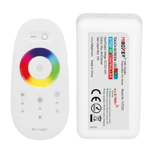 Miboxer, Valdymo rinkinys Nuotolinis + Kontroleris RGB 12-24VDC 10A FUT025