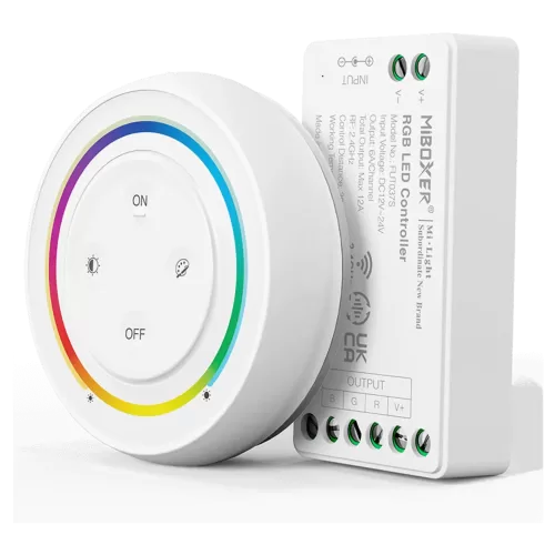Miboxer, Valdymo rinkinys Nuotolinis + Kontroleris RGB 12-24VDC 12A FUT037SA