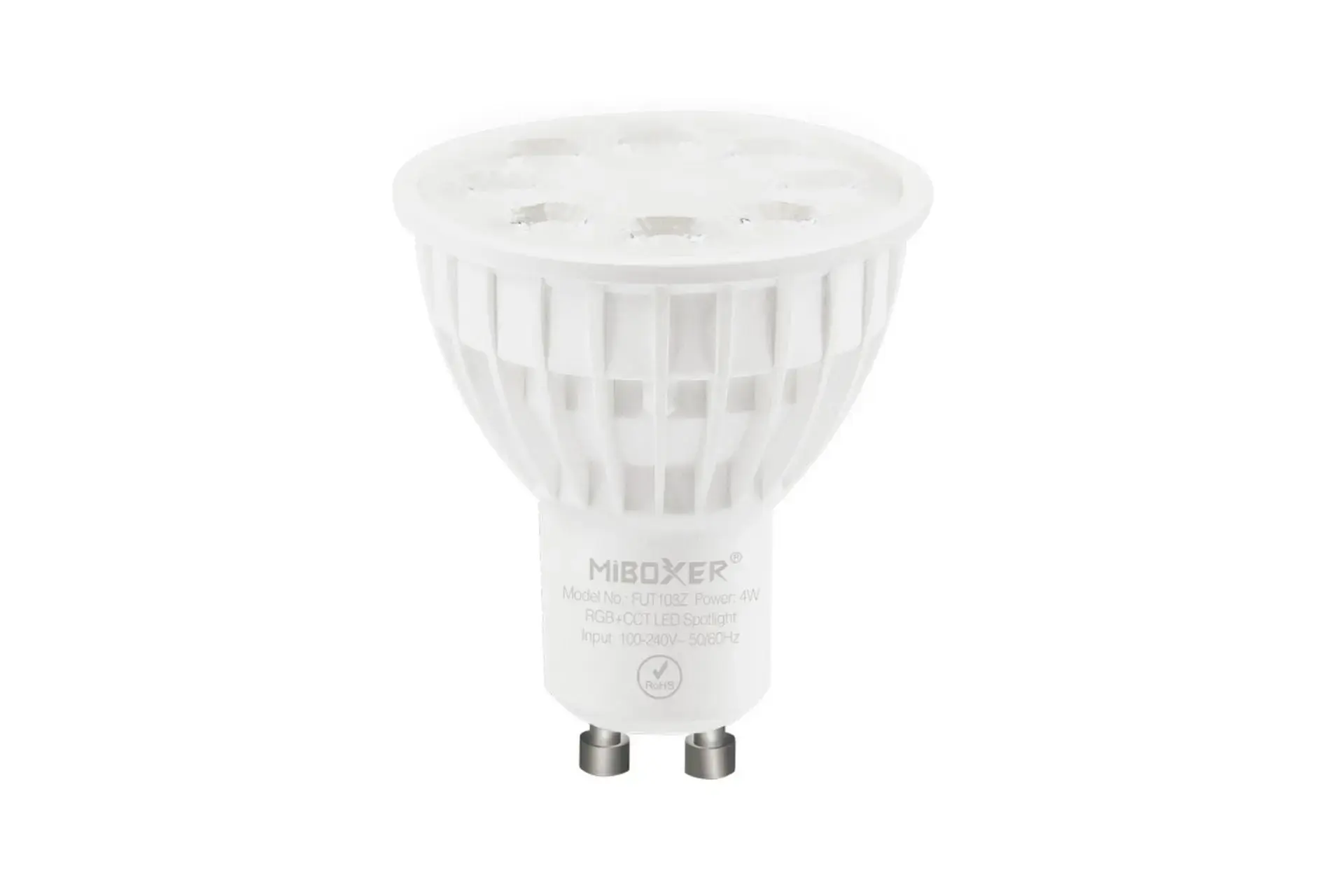 FUT103Z Išmanios lemputės Zigbee/Z-Wave/WIfi/Bluetooth, LED žibintas GU10 4W RGB+CCT 230V Zigbee FUT103Z