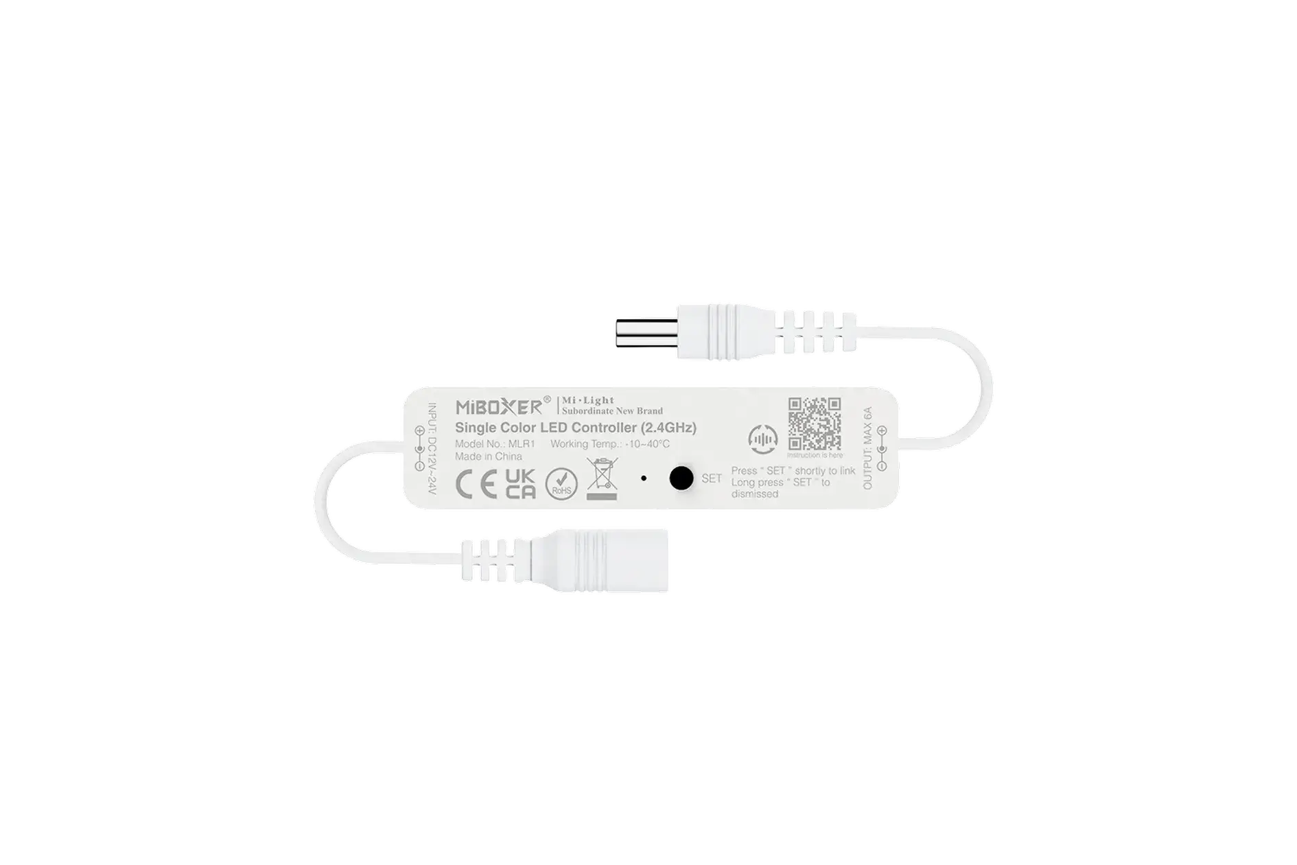 MLR1 Miboxer, Mini vienspalvė LED kontroleris 12-24VDC 6A MLR1