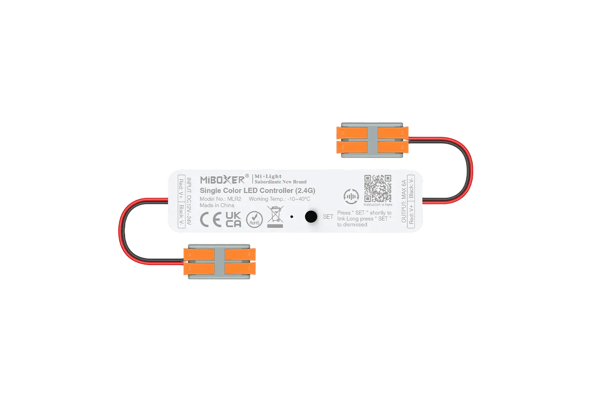 MLR2 Miboxer, Mini vienspalvė LED kontroleris 12-24VDC 6A MLR2