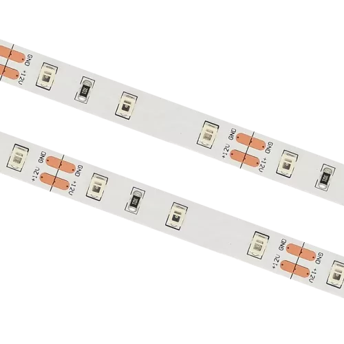 Atsparus drėgmei led juostos, LED juosta 12V IP20/IP68 60LED/m 4.8W/m 55-280 lm/m GELTONA, MĖLYNA, RAUDONA, ŽALIA Karpoma kas 50mm