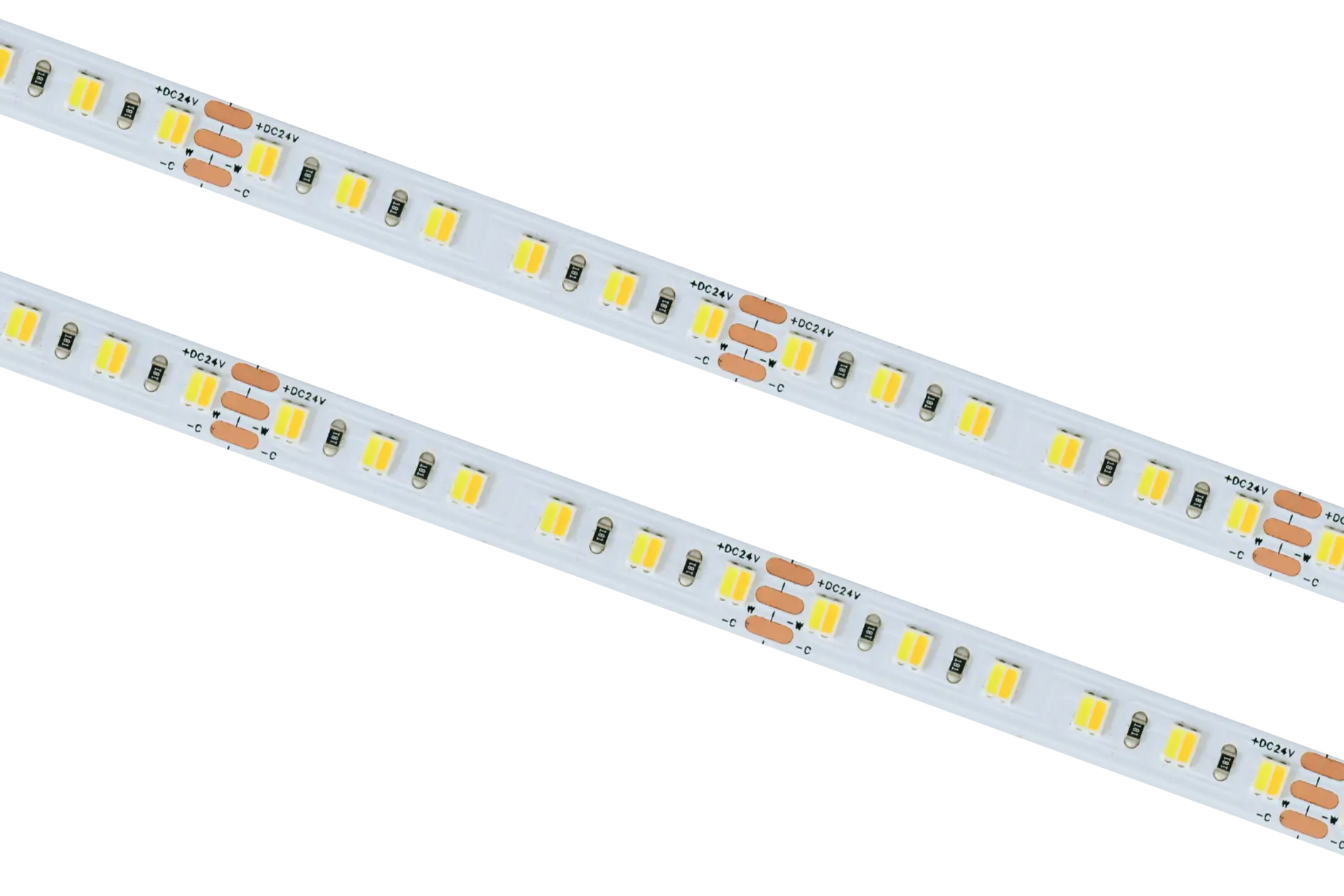 SPA-120-CCT.webp Atsparus drėgmei led juostos, LED juosta 24V IP20/IP66/IP68 120LED/m 19.2W/m 1930 lm/m 2700-6500K Karpoma kas 50mm