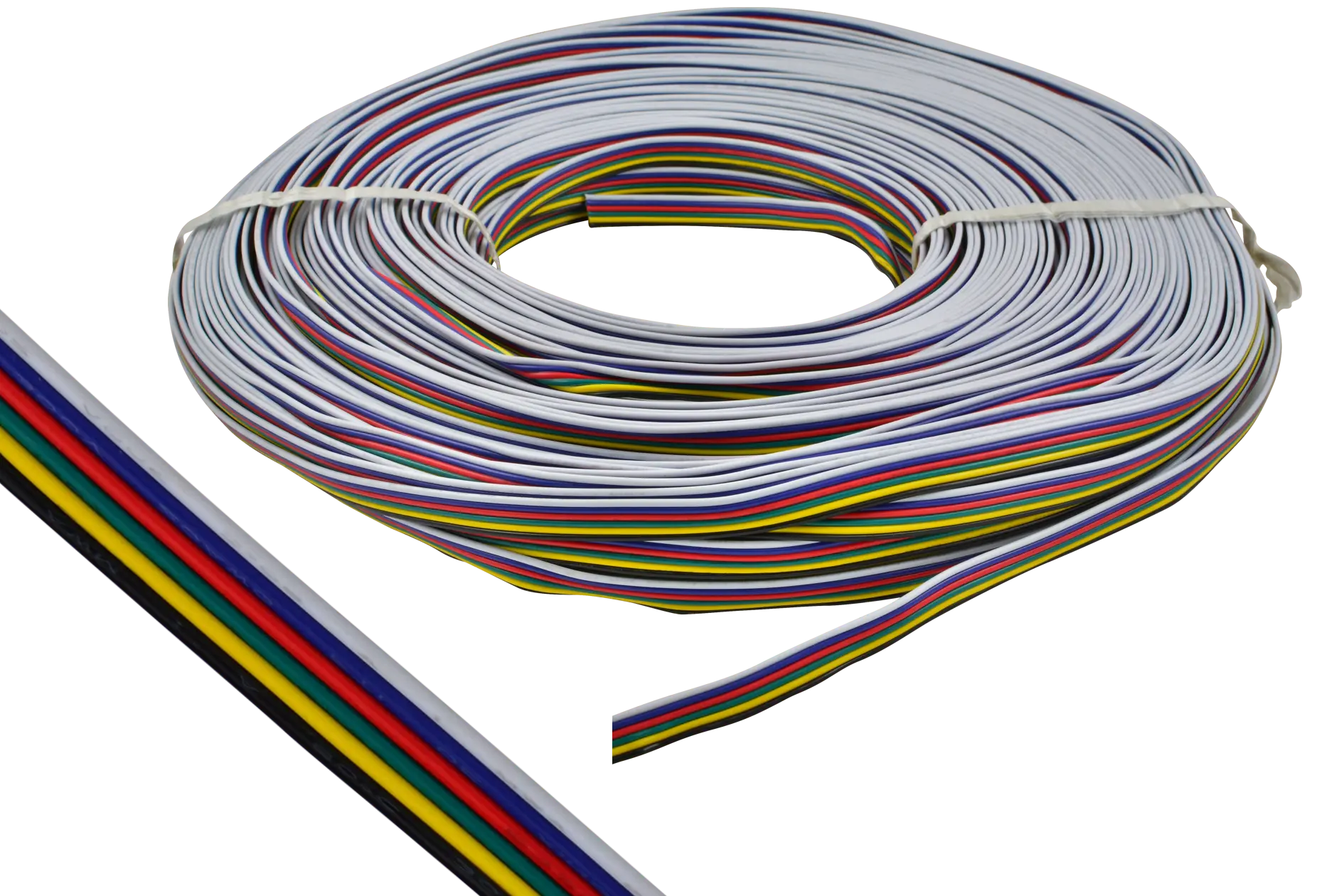 WIRE-6.webp Šviestuvų dalys ir laidai, Laidai LED juostoms RGB+CCT 6 gyslų 0,2mm, 0,35mm, 0,5mm
