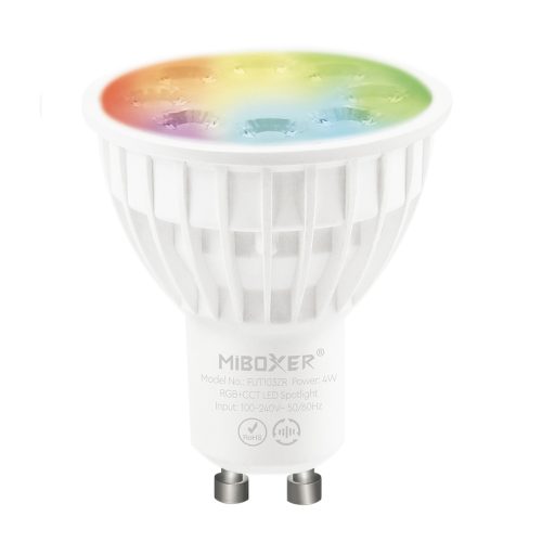 Išmanios lemputės Zigbee/Z-Wave/WIfi/Bluetooth, FUT103ZR 4W GU10 RGB+CCT LED spotlight (Zigbee 3.0+2.4G)