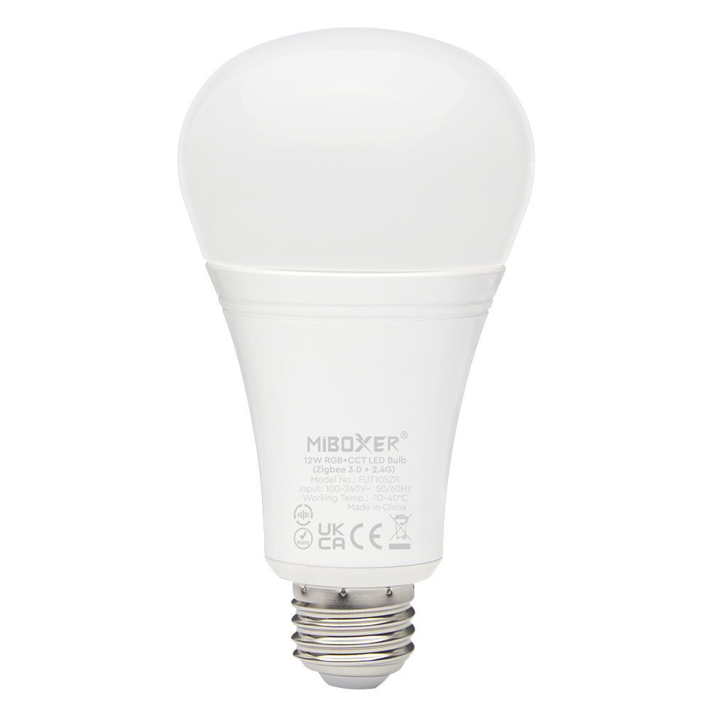 fawefd Išmanios lemputės Zigbee/Z-Wave/WIfi/Bluetooth, FUT105ZR 12W RGB+CCT LED lemputė (Zigbee 3.0+2.4G)