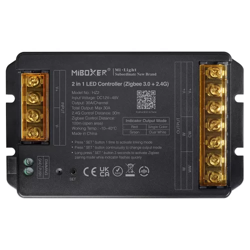 Miboxer, HZ2 2in1 didelės srovės LED valdiklis (Zigbee 3.0+2.4G)