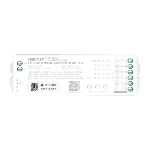 Miboxer, MLZ5 valdiklis 5in1 (Matter Over Thread+2.4GHz)