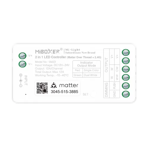 Miboxer, SMZ2 valdiklis 2in1 (Matter Over Thread+2.4GHz)