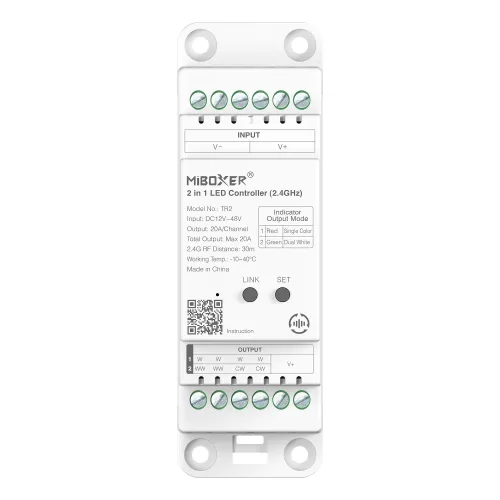Miboxer, TR2 bėginis 2in1 Track LED valdiklis (2.4G)