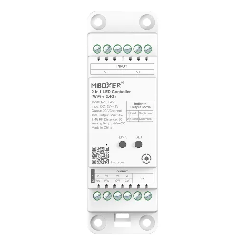 Miboxer, TW2 bėginis 2in1 Track LED valdiklis (WiFi+2.4G)