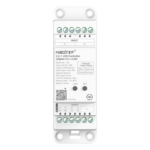 Miboxer, TZ2 bėginis 2in1 Track LED valdiklis (Zigbee 3.0+2.4G)